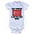 Half Turkish is Better Than None Funny Baby Onesie  0-3 Months White