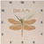 3dRose DPP_202369_2 Gold Dream Dragonfly Wall Clock, 13 by 13"