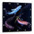 3dRose dpp_3230_2 Deep Water Sharks-Wall Clock, 13 by 13-Inch