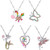 6 Pcs cute necklaces for Girls kids Birthday Gift Pack-Cat Pendant Necklace for Little Girls-Fairy Necklace for Teens Girls-Mermaid Necklace for girls-Ballerina Recital Gifts for Teen Girls Trend   4