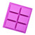 YARUI Soap Molds  6 Cavities Silicone Soap Molds  Homemade Soap Making Chocolate Baking Molds  purple