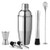 Delidge Cocktail Shaker Set Bartender Kit?25 oz Stainless Steel Martini Shaker Set Bartender Kit with Cocktail Mixing Spoon Jigger Muddler 2 Liquor Pourers?6 Piece Drink Shaker Bar Tools