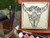 Bull Sugar Skull Mystic Coloring Wooden Board Art Craft Project Gift- 6x6 inch  Birthday Party Idea