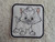 WHITE CAT Embroidered Iron-on Patch