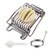Jupswan Stainless Steel Egg Slicer for Hard Boiled Eggs Dishwasher Safe Metal Boiled Egg Cutter Slicer  Silver