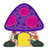 Mushroom Gnome House Patch your choice of sew on or iron on patch