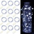 Engilen Fairy Lights 12 Pack 7.2 Feet 20 LED Copper Wire String Lights Decorative Lights Battery Operated  White 12 Pack