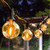 Outdoor String Lights 25ft with 27 Dimmable G40 LED Clear Bulbs UL Approval Waterproof Globe String Lights 1W 2700K Outdoor Lighting for Backyard Porch Cafe Party Wedding Garden