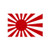 Japan Rising Sun Flag Sticker Vinyl Japanese Rising Sun Naval Vinyl Made in USA