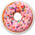 Pink Sprinkle Doughnut Vinyl Sticker Decal Laptop Car Bumper Sticker Travel Luggage Car iPad Sign Fun 5 inch