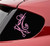 Slap-Art Hairdresser Scissor Hair Barber Salon Stylist Beauty Vinyl Decal Sticker  Soft Pink