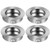 YARNOW Recessed Sliding Door Pull 4PCS Flush Door Handle Stainless Steel Flush Finger Pull Square 35MM Recessed Handle Sliding Flush Door Pull
