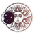 EW Designs Magnet Bohemian Sun and Moon Icon - Ombre Magnetic Vinyl Magnet Bumper Sticker  4 inch Wide