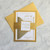 Personalized Glitter Wedding Invite Set  Bling Wedding Invitation Cards  Simple  Audrey Sample