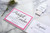 Customized Simple Wedding Invitations with glitter band  Modern Calligraphy  Kendall sample