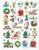 Peanuts Characters Snoopy  Woodstock  Charlies Brown  Lucy Christmas Stickers  34 Stickers