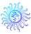 GT Graphics Sun Moon Celestial Colorful - 5 inch Vinyl Sticker - for Car Laptop I-Pad - Waterproof Decal