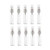10PCS 5ML 0.2OZ Mini Transparent Empty Glass Spray Bottles with Cap Makeup Water Toner Perfume Storage Holder Refillable Durable Fine Mist Tube Cosmetic Container Jar for Travel Daily Life Use