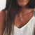 YienDoo Boho Turquoise Necklace Chain Dainty Disc Sun Turquoise Bead Ball Pendant Fashion Charm Necklace Jewelry for Women and Girls  Gold