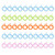 100 Pieces Stitch Marker Ring Row Counter Ring Knitting Counter Ring Stitch Counter Ring Knitting Tools Crochet Knit Counting Split Ring  Small Size Multicolor