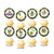 Mardi Gras Cupcake Toppers Cake Decoration for Mardi Gras New Orleans Day Birthday Party Decorations