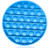 Push Pop Bubble Sensory Fidget Toy  Bubble Pop Its Sensory Fidget Toy  Stress Reliever Silicone Stress Reliever Fidget Toy  Round  Blue