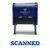 Simple Scanned Office Self-Inking Office Rubber Stamp  Blue  - Medium