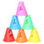 lasenersm 10 Pieces Training Cones Mini Sports Training Cones Plastic Windproof Roadblock Slalom Cones Marking Cup Sport Training Traffic Road Cones for Roller Skating and Skate Practice  Multicolor