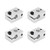 Sydien 4pcs 3D Printer E3D-V6 Heater Block 3D Printer Parts Aluminum Alloy Sensor Heater Block for MK7 8 3D Printer Hot End Extruder