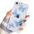 Compatible with iPhone 7 8 SE 2020 Case for Women Girls Bling Glitter Silicone Bumper Cover Cute Blue Butterfly Sparkle Stars Design Clear Soft TPU Case for iPhone 7 8 SE 2020