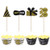 STOBOK 24pcs 2020 Happy New Year Cupcake Wrappers Cake Cupcake Toppers New Year Eve Party Decorations Supplies  12pcs toppers  plus 12pcs wrappers