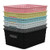 Vababa Plastic Storage Baskets/Storage Bins, Pack for 6