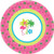 amscan Sun-Sational Summer Luau Party Flamingo Fun Round Plates  8 Pack   Multi Color  7 x 7