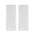 Weatherables   AWCP-CVR-1.75X3.5-2PK   Fence Hole Cover 2 Pack   for A True Hole Size 1.75 Inch X 3.5 Inch Post   White   Vinyl