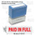 New JYP PA1040 Pre-Inked Rubber Stamp w. Paid In Full