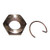 CBPN4179A Fits Ford Fits New Holland Tractor Nut and Snap Ring Kit 8N NAA