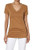 TheMogan Women s Baisc V-Neck Short Sleeve T-Shirts Cotton Tee Coffee M