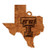 LazerEdge NCAA Wooden Ornament  Texas Tech - State Map with Block T