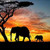 Adarl DIY 5D Full Diamond Painting by Number Kit  Sunset Elephant Father-Son Crystal Rhinestone Embroidery Cross Stitch Supply Arts Craft Canvas Wall Decor