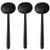 DOITOOL 3PCS Eye Occluder  Professional Black Handheld Plastic Optometry Tool Eye Occluder Block Plate for Vision Test and Eye Chart Exam