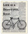Life Is A Beautiful Ride Inspirational Wall Art Poster  Unique  8x10  Unframed Motivational Wall Art For Home  and  Office Decor - Dictionary Art Print Wall Decor Gift Idea