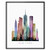 New York Skyline  New York Wall Art  New York Art Print  Watercolor Cityscape Print  Building Wall Decor  8x10 Inch Unframed