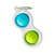 1PC Interesty Sensory Toys - Fidget Simple Dimple Keychain Toy Stress Relief Hand Toys for Kids Adults Anxiety Autism - Handheld Mini Fidget Toy Stress Relief Toy  B