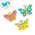 Butterfly Foam Magnets Craft Kits (1 dz)