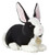 Aurora World Miyoni Dutch Rabbit Black and White 10" Plush