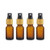 4 Pack Amber Frosted Spray Bottles Fine Mist Sprayer Glass Atomizer Bottles For Essential Oil Perfume Aromatherapy Cosmetic Liquids  15ml 0.5oz