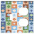 2-Gang  Toggle Outlet Combination Wall Plate Cover - Fabric Textile Textures Cubes Blocks Diamonds