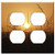 Double Duplex Outlet Wall Plate Cover - Grass Sun Nature Summer Sunset Abendstimmung