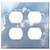 Double Duplex Outlet Wall Plate Cover - Cloud Sun Gods Finger Sky Rays Romantic Mood