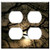 Double Duplex Outlet Wall Plate Cover - Darkness Evening Dark Gloomy Tree Night Sunset